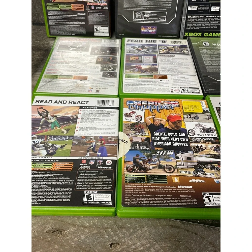 Xbox Original Games Lot: Madden, Sims, Fight Night, Street, Oblivion, UNTESTED